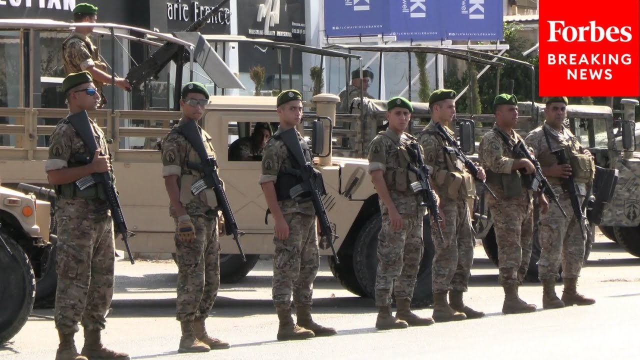 Lebanese Army Collect Weapons From Palestinian Camps In Tyre, Lebanon