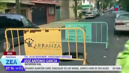 Se forma tremendo socavón en la Col. Moctezuma de la alcaldía Venustiano Carranza