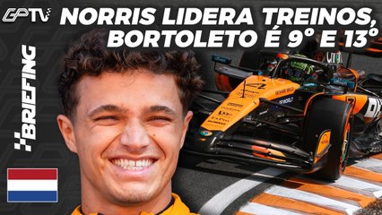 NORRIS 1º, HAMILTON 'PIÃO DA CASA PRÓPRIA' e ACIDENTES: TREINOS da F1 nos PAÍSES BAIXOS | BRIEFING