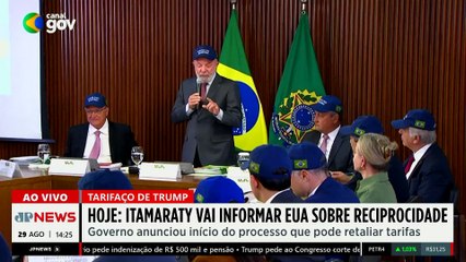 Brasil inicia Lei da Reciprocidade contra anúncios do governo americano | TEMPO REAL