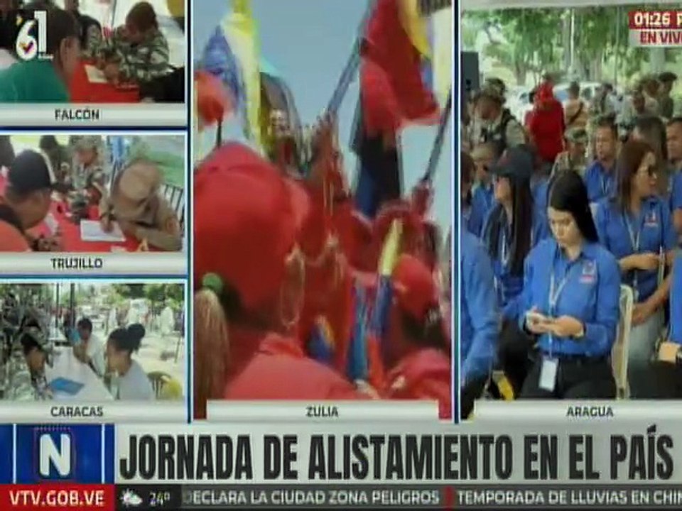 Zulianos salen a alistarse en la Milicia Bolivariana por la soberanía nacional