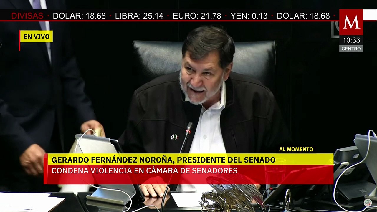 Gerardo Fernández Noroña condena agresión de 'Alito' Moreno en el Senado