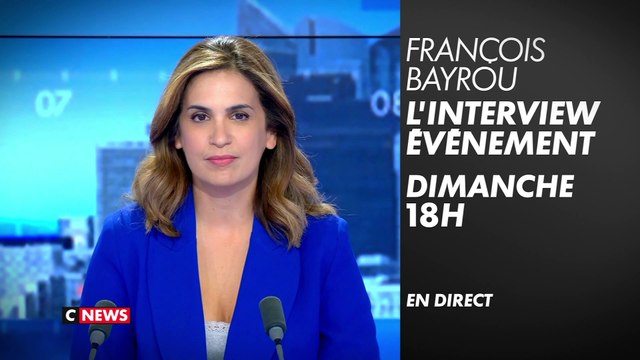 François Bayrou : l'interview événement ce dimanche à 18h sur CNEWS