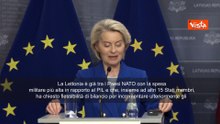 Von der Leyen in Lettonia: L'Europa sarà sicura solo se lo sarà il suo confine orientale