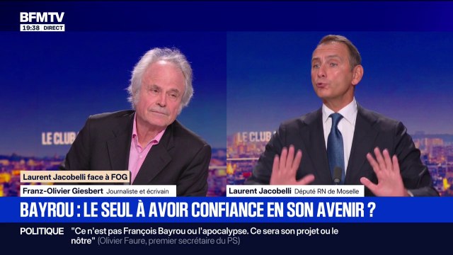 Crise politique: François Bayrou a soutenu tous les gouvernements de loosers , lance Laurent Jacobelli, député RN de Moselle