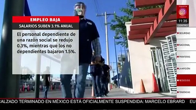 Inegi reporta disminución del empleo y aumento salarial en cifras anuales