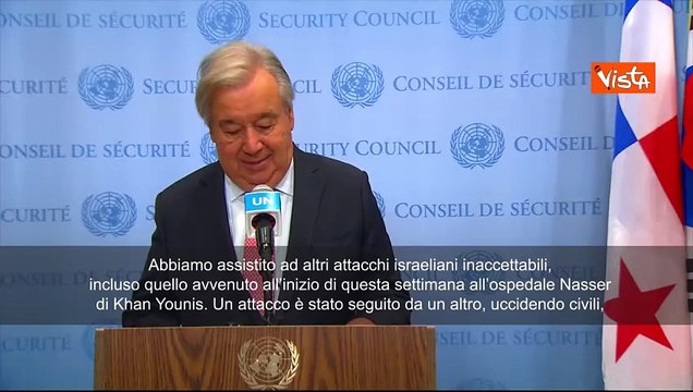 Guterres (Onu): A Gaza Infinito catalogo di orrori. La carestia è una catastrofe attuale