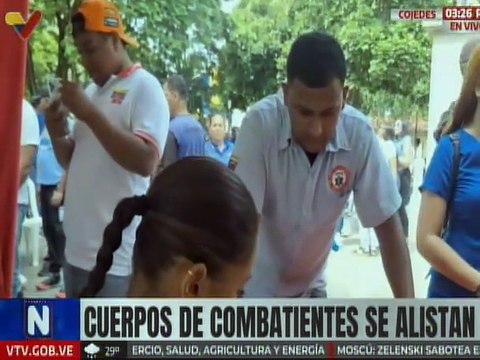 Cojedes | Cuerpos combatientes de San Carlos participan en la jornada de alistamiento militar