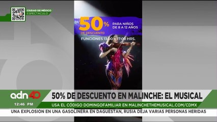 ¡Domingo familiar en Malinche, el Musical! Niñas y niños de 8 a 12 años disfrutan 50% de descuento