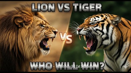 0061 Lion vs Tiger: The Ultimate Big Cat Showdown