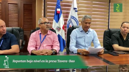 Reportan bajo nivel en la presa Tavera-Bao
