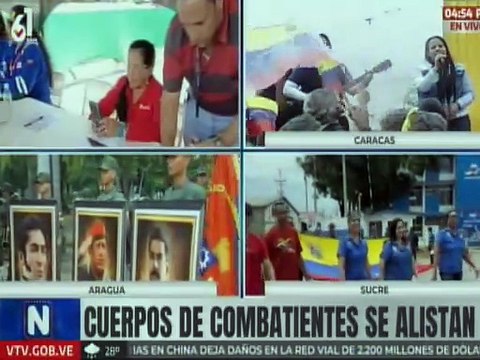 Cuerpos combatientes de Gramoven se suman al alistamiento militar en defensa de la nación