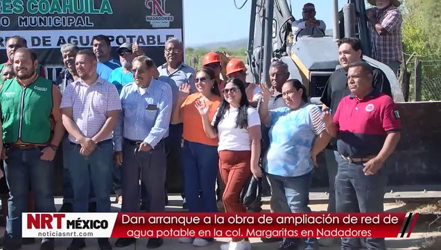 Dan arranque a la obra de ampliación de red de agua potable en la col. Margaritas en Nadadores