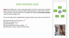 Tarih Bilimine Giriş 3 | KPSS-TYT-AYT-LGS-PMYO Soru Çözümü (Çıkmış Sorulara Uygun)