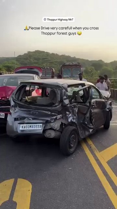 thoppur Area Accident