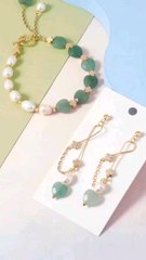 DIY_ Beautiful Earrings and Bracelet Craft Tutorial