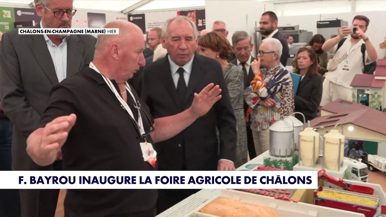 François Bayrou inaugure la foire agricole de Châlon