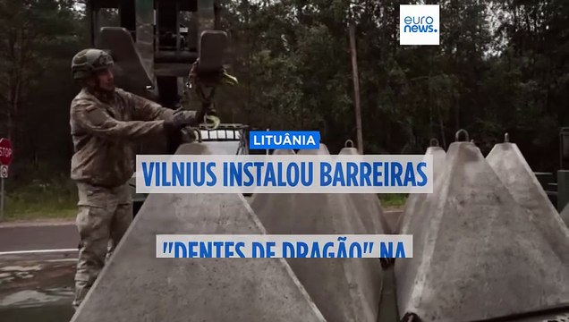 Lituânia instalou os chamados dentes de dragão na fronteira com a Rússia