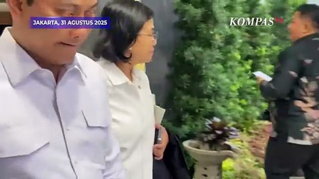 Momen Menkeu Sri Mulyani di Istana Usai Ikuti Sidang Kabinet Presiden Prabowo