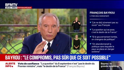"Le seul qui n'était pas en vacances, c'est moi", se défend François Bayrou au sujet de la polémique des oppositions "en vacances"