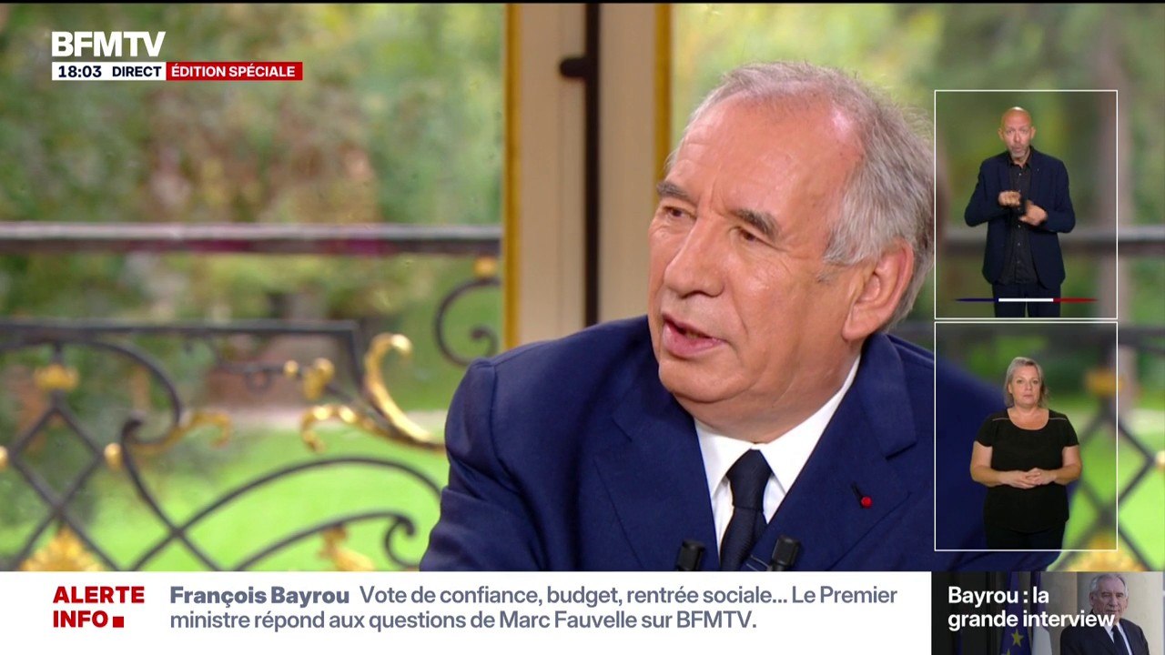 Vote de confiance: "Je pense que les jours qui vont venir sont cruciaux", déclare François Bayrou