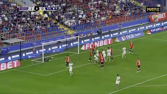 ЦСКА - Краснодар. 1 1. Гол Джона Кордобы видео . МИР Российская Премьер-Лига. Футбол