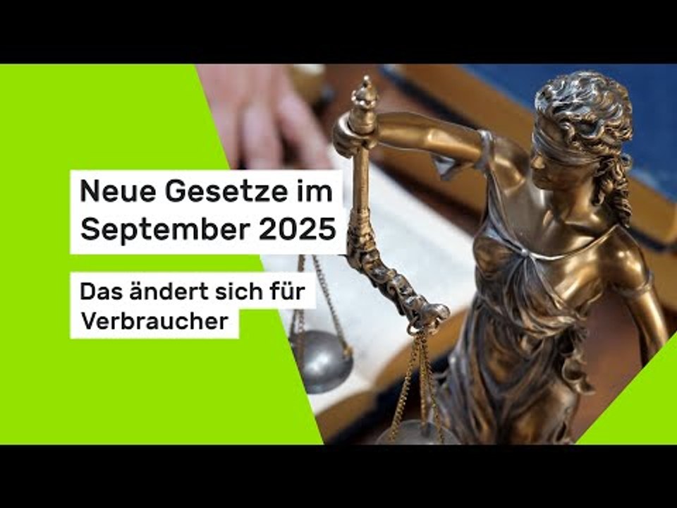 Neue Gesetze im September 2025: Das ändert sich für Verbraucher
