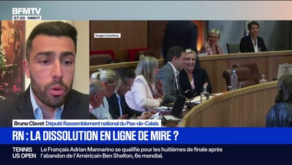 Vote de confiance "Nous voulons Marine Le Pen à l'Élysée et Jordan Bardella à Matignon", en cas de départ de François Bayrou, indique Bruno Clavet, député (RN)