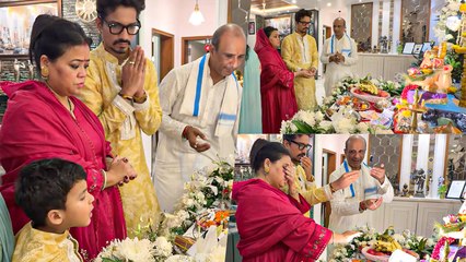 Haarsh Limbachiyaa & Bharti Singh Celebrate Ganesh Chaturthi & Seek Blessings Of Ganpati Bappa