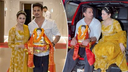 Ganesh Chaturthi: Prince Narula & Yuvika Chaudhary Head For Ganpati Visarjan | Ganpati Bappa