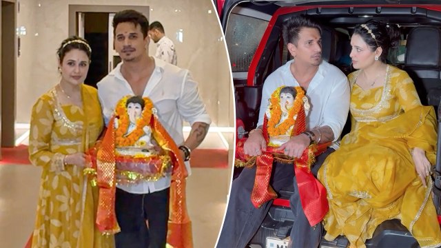 Ganesh Chaturthi: Prince Narula & Yuvika Chaudhary Head For Ganpati Visarjan | Ganpati Bappa