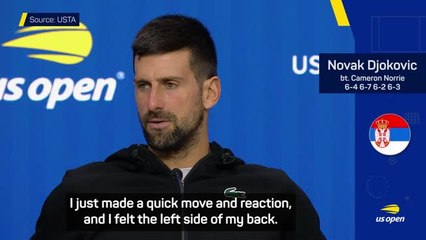 Djokovic's fitness 'up and down' after injury scare