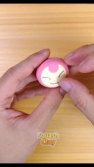 Making Pokémon out of air dry clay - Skitty #shorts