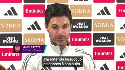 Arteta impressionné par "l'aura particulière" d'Eze