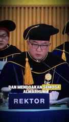 Rektor IPB Arif Satria Minta Hadirin Orasi Guru Besar Untuk Mengheningkan Cipta Meninggalnya Alm Affan Kurniawan