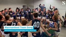 Football: Warrnambool team song round 18