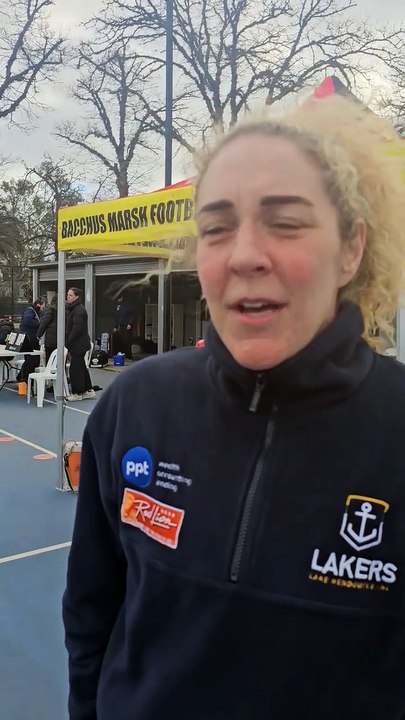 Lake Wendouree coach Courtney McLean after finals win