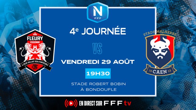 J4 I FC Fleury 91 vs SM Caen (1-2) I National FFF 2025-2026