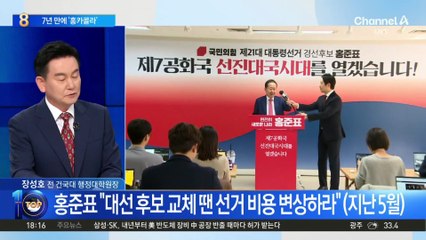 홍준표, 유튜브로 복귀…“TV홍카콜라 다시 시작”