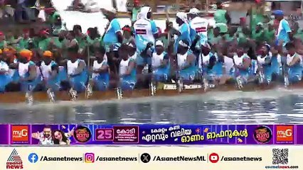 വള്ളംകളി ചരിത്രത്തിലെ ലാലേട്ടൻ; വള്ളംകളി പ്രേമികൾക്കിടയിൽ ചർച്ചയായ കാരിച്ചാൽ ചുണ്ടന്റെ ചരിവ്