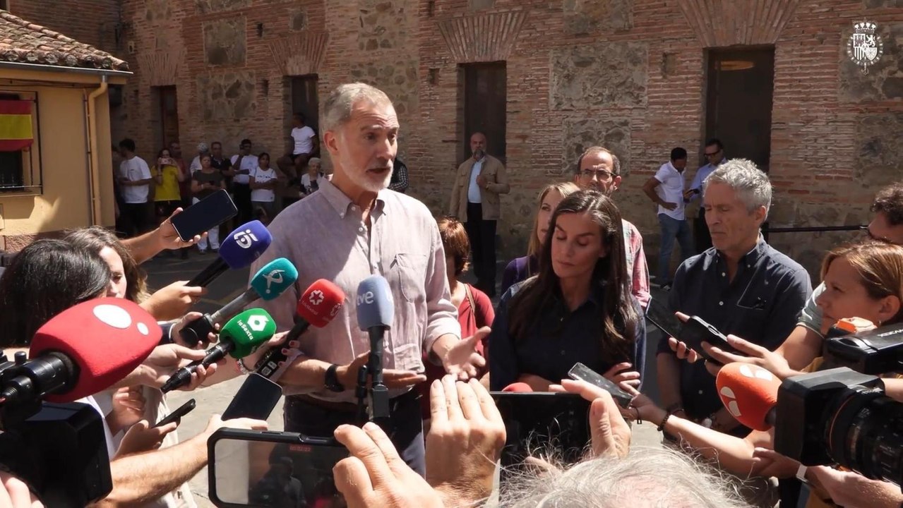 Los Reyes visitan Extremadura para conocer de primera mano los daños sufridos por los incendios