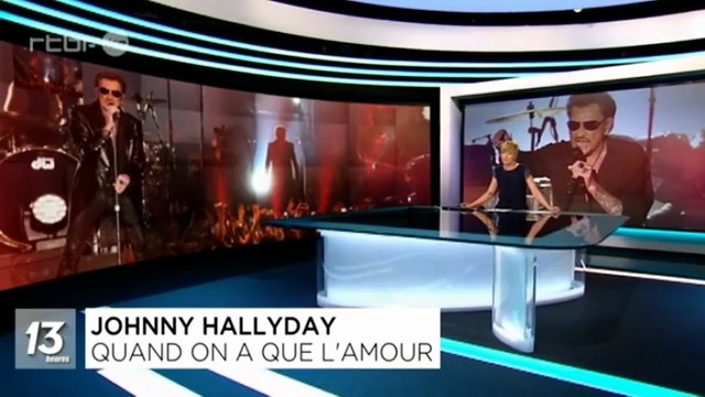 Johnny Hallyday - Retour sur le concert du Palais 12 (RTBF - Journal de 13h - 27 mars 2016)