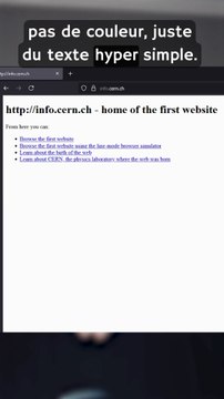 Tu savais que le tout premier site web de l’histoire est encore en ligne ?