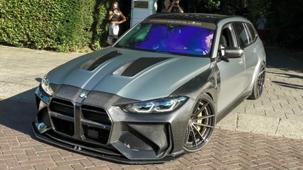 Supercars Leaving Car Meet - Praga Bohema, Aventador SVJ, 800HP M3 Touring, 765LT, Prior Design 458
