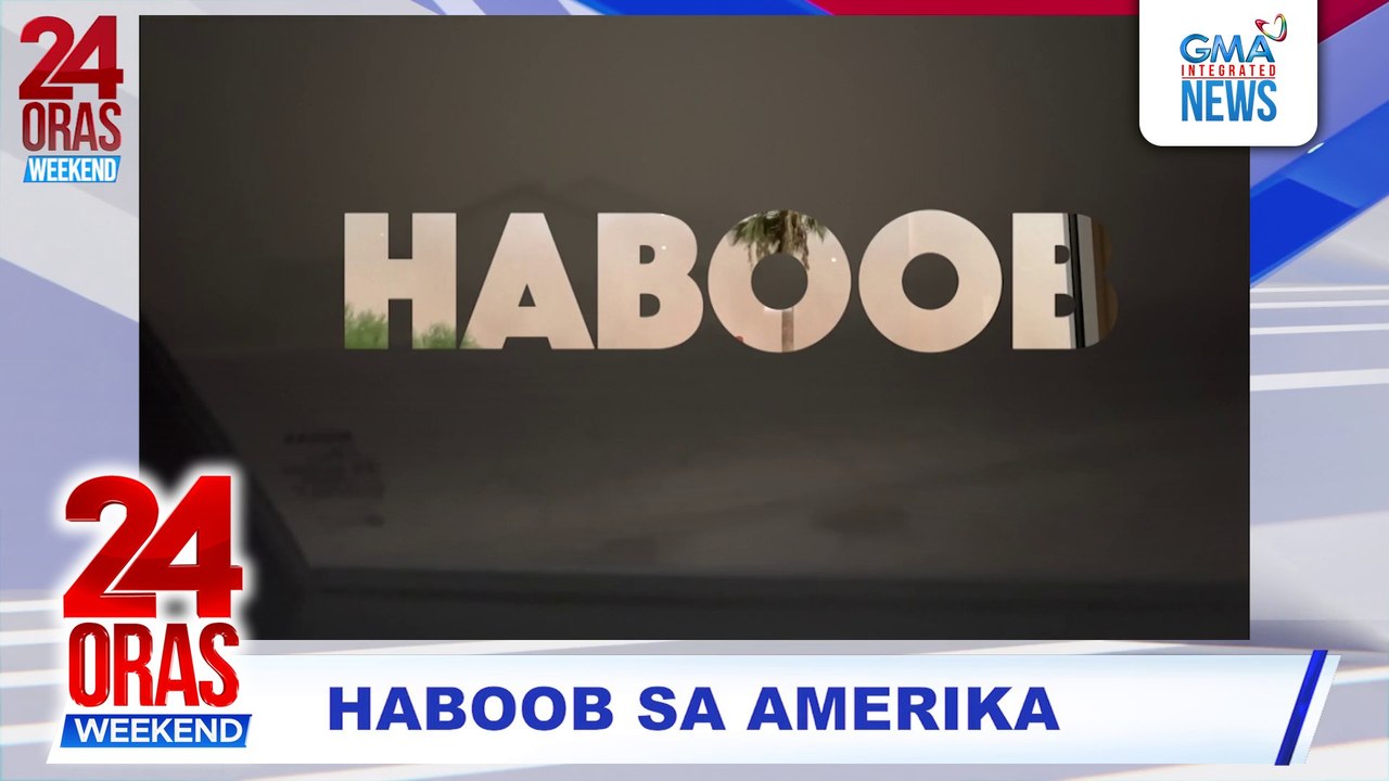 Kalsada sa Arizona, halos mag-zero visibility dahil sa pagbuo ng dust storm na "haboob" #shorts | 24 Oras Weekend