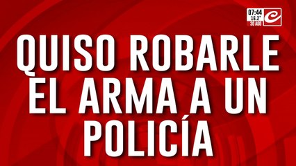 Delincuente le quiso robar el arma a un policía... y terminó fusilado