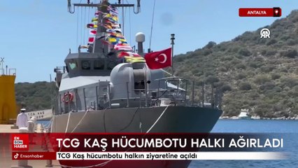 Antalya'da TCG Kaş hücumbotu halkın ziyaretine açıldı