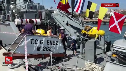 Tekirdağ'da TCG Enez gemisi ziyarete açıldı