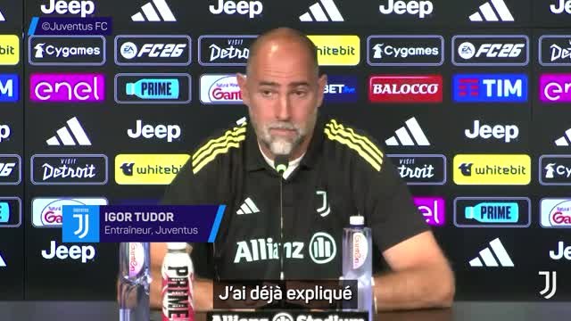 Juventus - Tudor évoque le mercato et reste flou
