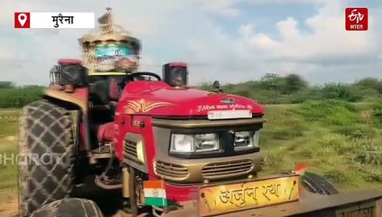 चंबल की धरती पर पहुंचे ट्रैक्टर वाले बाबा, करोड़ों के अर्जुन रथ से 14 वर्ष के भारत भ्रमण पर निकले